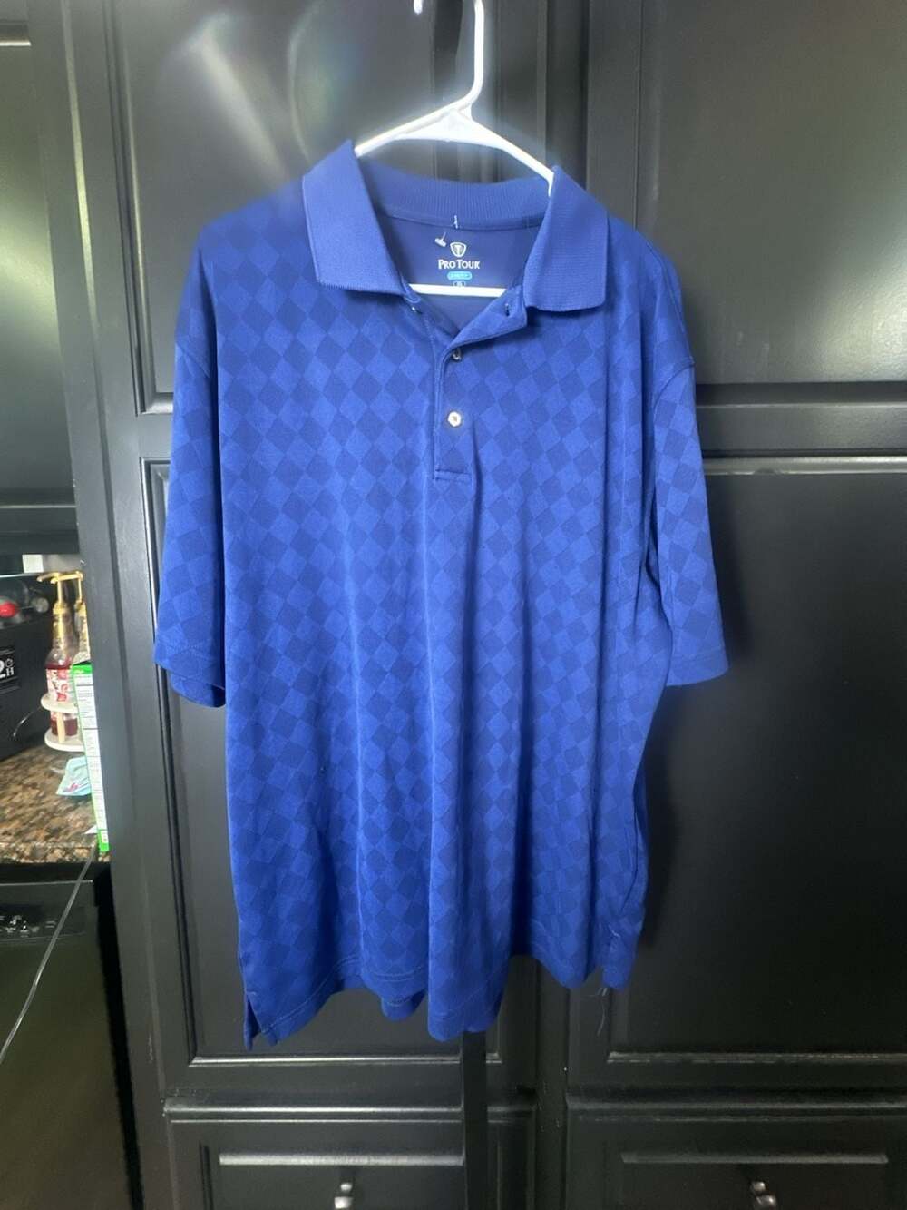 Pro Tour "Cool Play" Diamond Pattern Golf Polo Shirt XL#876